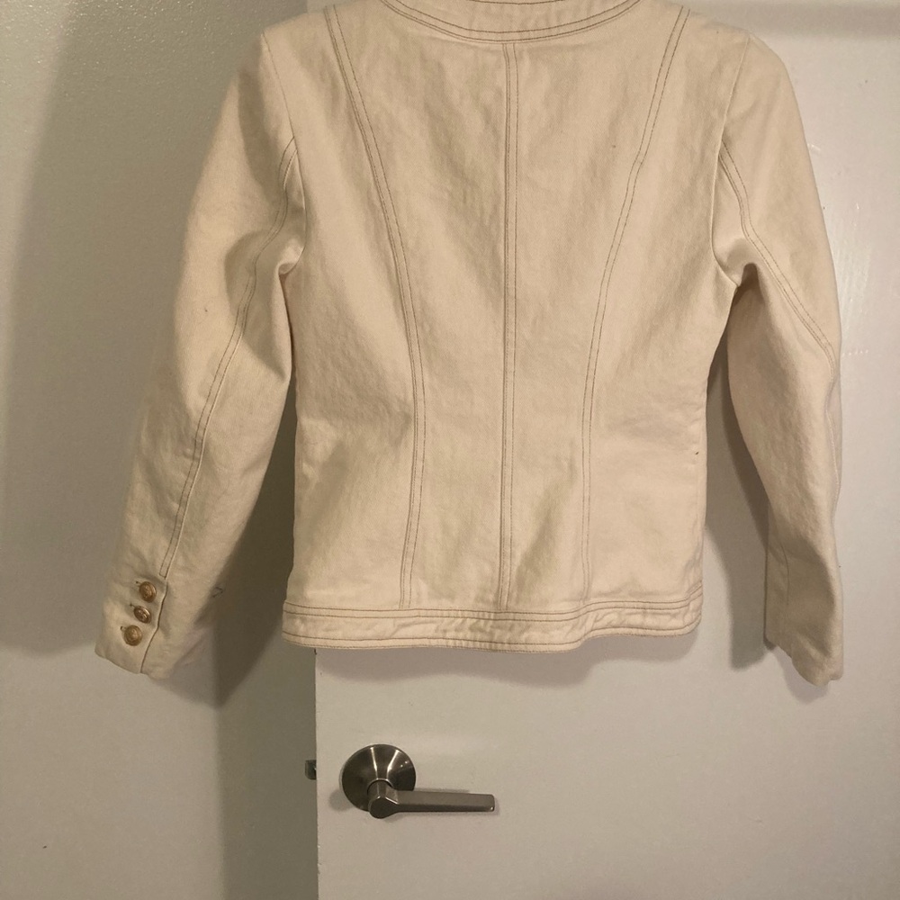 Cream Jean Jacket - Picture 8 of 8